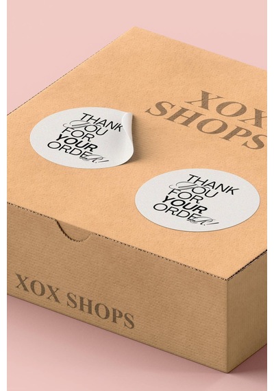 Thank You For Your Order Sticker 3x3cm St2183 Çok Renkli