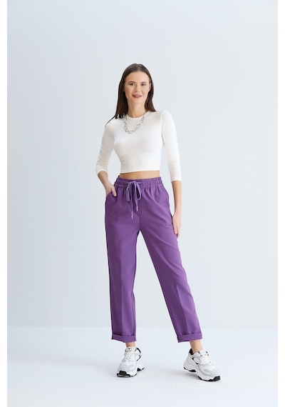Sortie Collection Neva Model Pantolon Mor-mor Mor