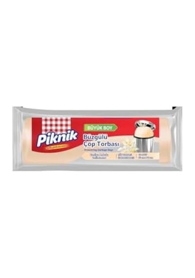 Piknik Çöp Torbasi Büzgülü Vanil.büyük 10 Açık Mavi