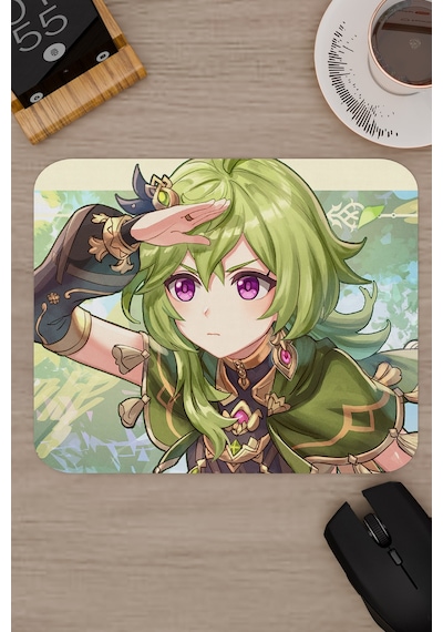 Collei Genshin Impact Anime Gacha V1 - 22x18 Gaming Mouse Pad Fare Altlığı