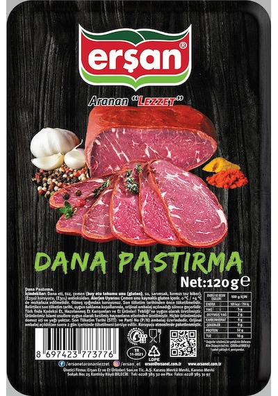 Erşan Et Dilimli Pastırma 120 G