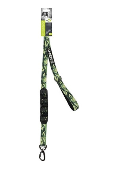 M-pets Flex Köpekler İçin Şok Emici Gezdirme Kayışı Kamuflaj 120 Cm 244-58047.01 Çok Renkli