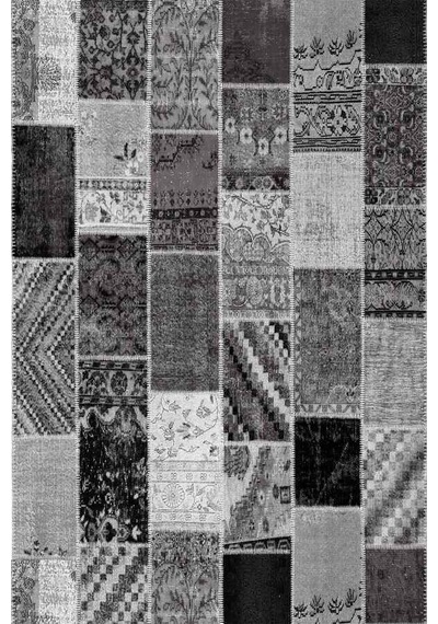 Gri Patchwork Desenli Dokuma Leke Tutmaz Masa Örtüsü Mso292n11