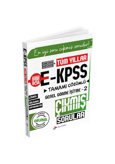 2026 Ekpss Genel Görme İşitme-2 Çıkmış Sorular Tüm Yıllar Çözümlü Yayınları