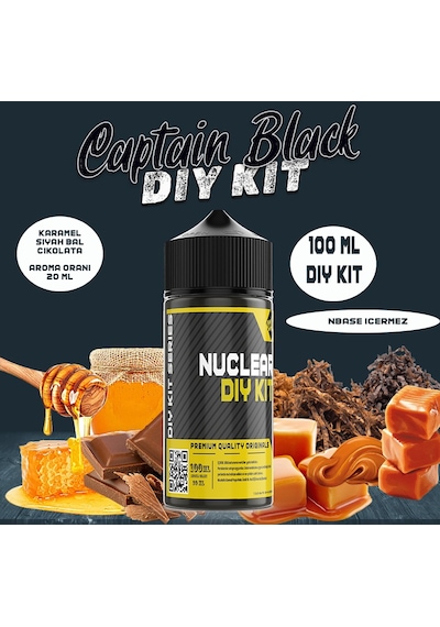 Nuclear 100 Ml Dıy Kit Captain Blacke Gıda Aroma 20 Ml Aroma İçerir