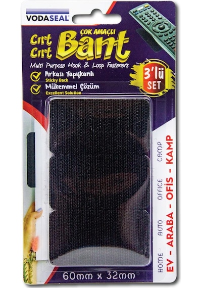 Vodaseal Çok Amaçlı Yapışkanlı Cırt Cırt Bant - 60x32 Mm. - Üçlü Set