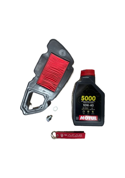 Kanuni Mati 125 Hava Filtresi Motul 5000 Bakım Seti