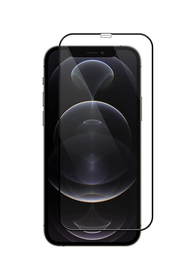 Apple iPhone Uyumlu 12/12 Pro Için Ekstra Güçlü Tam Koruma Sağlayan Lazer Kesim Premium Ekran Koruyucu