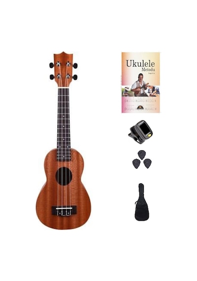 Soprano Ukulele Maun Ağacı Ukulele Seti
