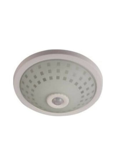 Nisaluce E-2002 Tavan Armatür 2 Girişli E27 Ampul Duylu 360 Hareket Sensörlü 5mt Algı Camlı Kafes Diğer