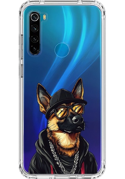Xiaomi Redmi Note 8 Uyumlu Şeffaf Kılıf Cool Köpek Tasarımlı