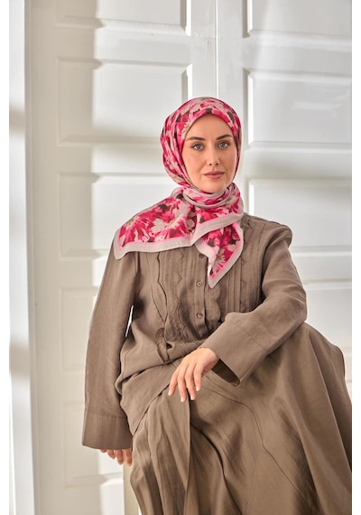 Silk Home Velora Eşarp 161001-43 Gri, Siyah, Bordo, Pembe, Vizon, Fuşya