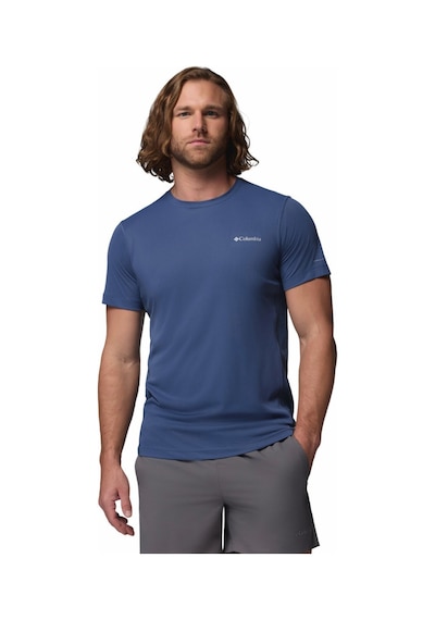 Columbia Zero Rules Lıght Ss Crew Erkek Mavi Teknik Kısa Kollu T-shirt Ao2717-479