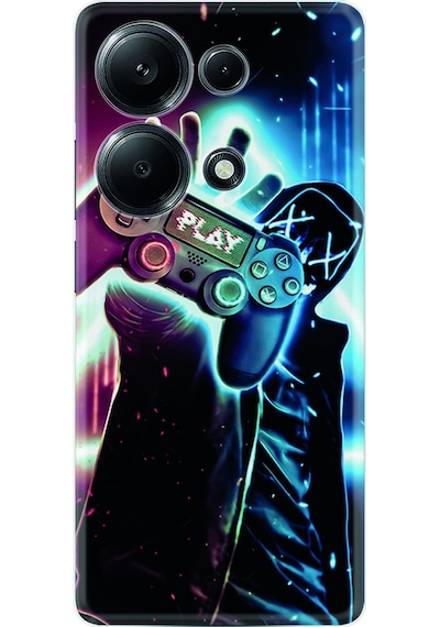 Xiaomi Redmi Note 13 Pro 4G Kılıf Kılıf Silikon Desen Özel Seri Play Me 1757