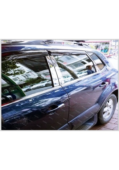 Ebal Otomotiv Kia Sportage Krom Cam Çıtası 6 prç. 2005-2010 P. Çelik