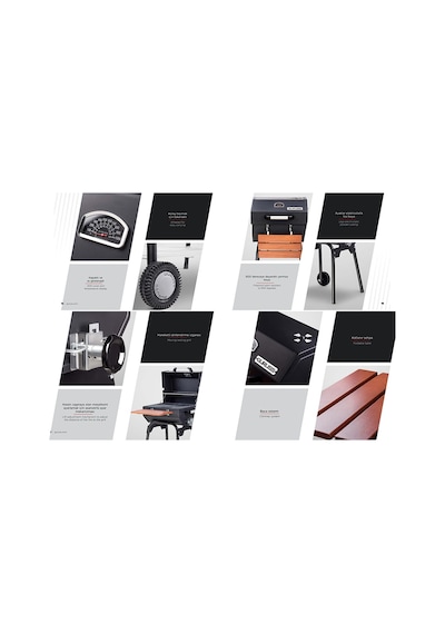 Cg-075 Kömürlü Barbekü Mangal PREMIUM Paket FULL