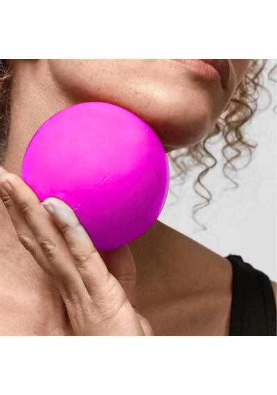 Face Yoga Ball Özel Üretimli 250 Gr Yüz Egzersiz & Masaj Topu Mor Renk
