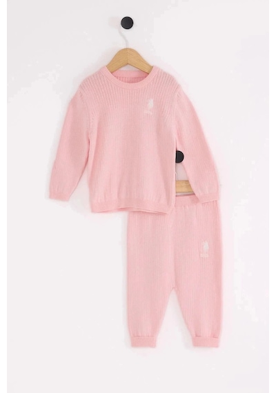 U.S. Polo Assn. U.spolo Kız Bebek 2li Takım - Pembe Pembe
