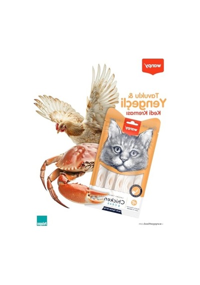 Kedi Ödülü, Tavuklu Ve Yengeçli Krema, 25 X 14 Gr Lezzetli İkram