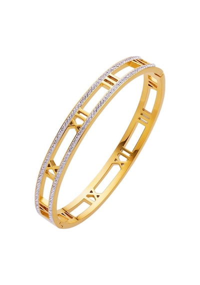 Chavin Gold Çelik Taşlı Bayan Kelepçe Bileklik Eu15sr