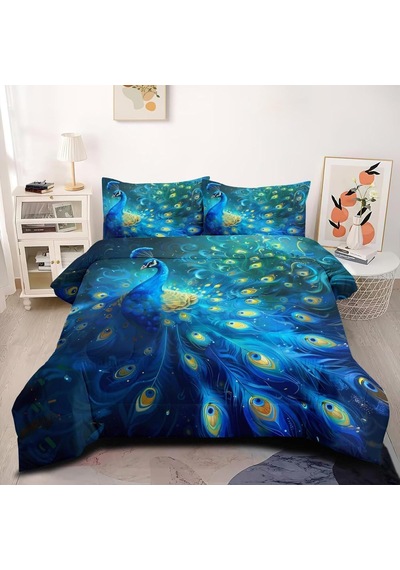 Nevresim Takımı 200 X 220 Cm Mavi Tavus Kuşu Nevresim Takımı, Fermuarlı Kilitli, Yetişkinler Ve Çocuklar İçin, Yumuşak, Nefes Alan Mikro Elyaf Nevresim + 2 Yastık Kılıfı 80 X 80 Cm Çok Renkli Nevresim Takımı 200 X 220 Cm Mavi Tavus Kuşu Nevresim Takımı, Fermuarlı Kilitli, Yetişkinler Ve Çocuklar İçin, Yumuşak, Nefes Alan Mikro Elyaf Nevresim + 2 Yastık Kılıfı 80 X 80 Cm Çok Renkli