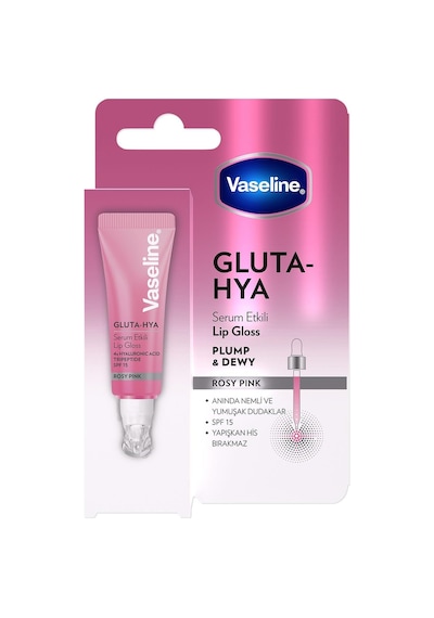 Gluta Hya Serum Etkili Lip Gloss Rosy Pink