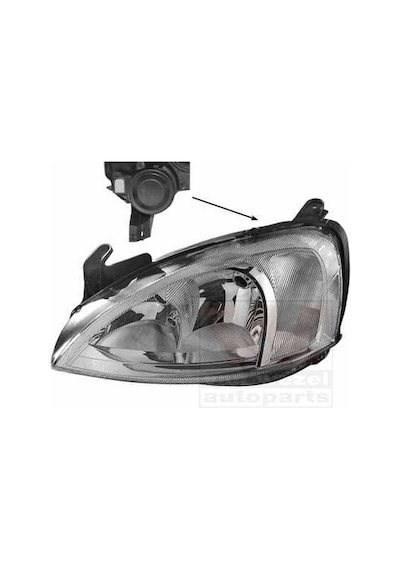 Opel Corsa C 2004 2006 Far Sağ Oem No:1216139
