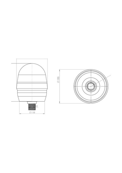Massey Ferguson Döner Lamba 12V Sarı