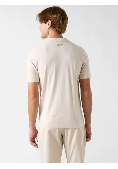 Guess Kadir Teknik Kısa Kollu Polo Yakalı Erkek Krem Triko M6rr15z4442-g1ı6 Krem