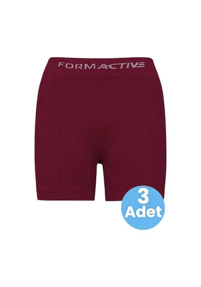 Uniquetrenders Erkek Dikişsiz/seamless Nefes Alabilen Boxer 3 Adet Bordo