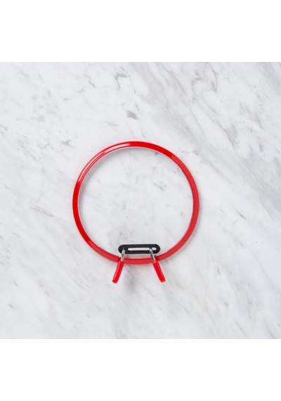 Abarta Kırmızı Orta Metal Yaylı Nakış Kasnak- 12.6cm 12.5 CM