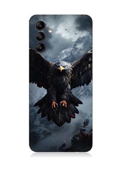 Samsung Galaxy A55 Uyumlu Uçan Savaşçı Kartal Desenli Silikon Kılıf