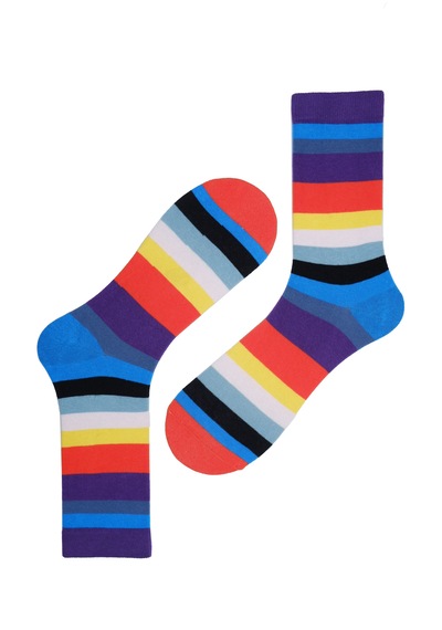 The Socks Company 3'lü Desenli Kadın Çorap Set 23kdcr179p Çok Renkli