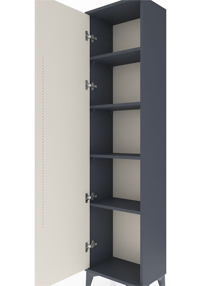 Arges Dolap 4 Raflı Tek Kapaklı 44x30x182 Antrasit-aytaşı Antrasit