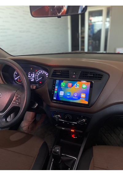 Hyundaı I20 2014-17 9" Uyumlu Androıd Multimedya Gerçek 2/32 Kablosuz Carplay Geri Görüş Kameralı 9"