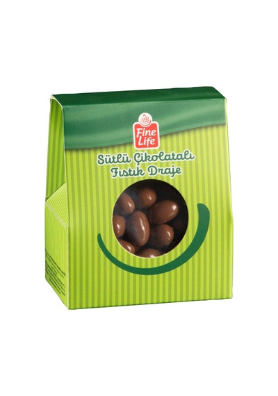 Fine Life Sütlü Draje 100 G Fıstık - Sütlü Çikolata Kaplı Antep Fıstığı - 4 Adet Tarı