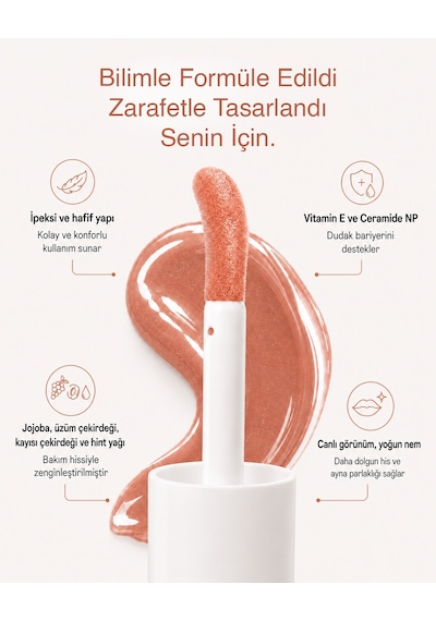 Nuvéla Lip Oil Elixir Dudak Yağı Peach