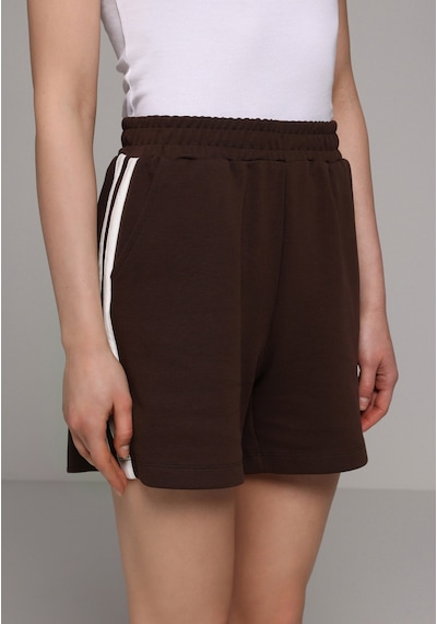 Colin's Colins Regular Fit Orta Bel Düz Kadın Kahverengi Şort Cl1079056 Q1.v1 Brw