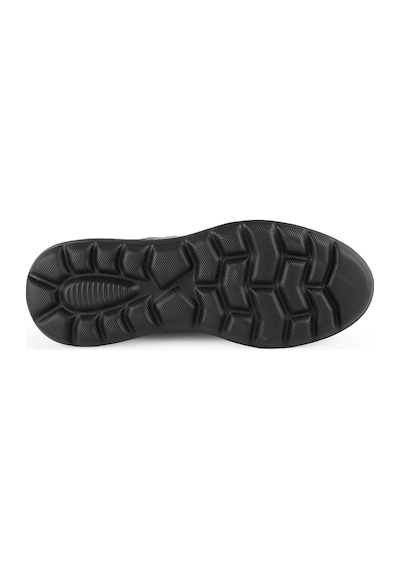 Lbr H1133 Antik Deri Erkek Sneaker - Eva Tabanlı Bağcıklı Günlük Spor Ayakkabı Siyah