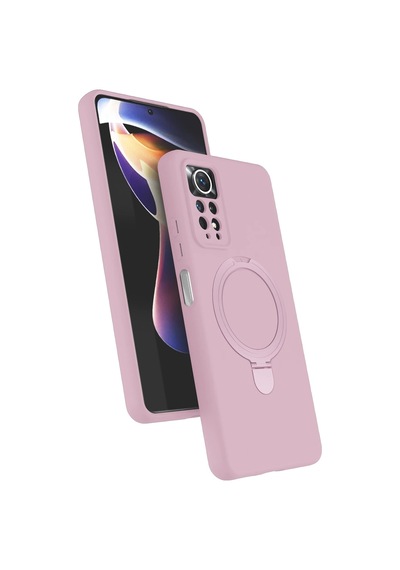 Newface - 422 - Xiaomi Redmi Note 12 Pro 4g Regal Magsafe Standlı Kapak - - Csmo-tex - Açık Pembe Diğer