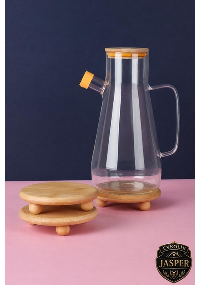 Jasper Jpr-2061 Mini Top Ayaklı Sunumluk&altlık 1 Adet Bambu