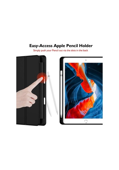 Apple Uyumlu iPad 9. Nesil 10.2" 2021 Kılıf Kalem Bölmeli Smart Case A26