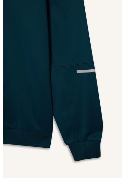 Defacto Defactofit Standart Fit Bisiklet Yaka Sporcu Sweatshirt F2379ax25wngn1040 Yeşil