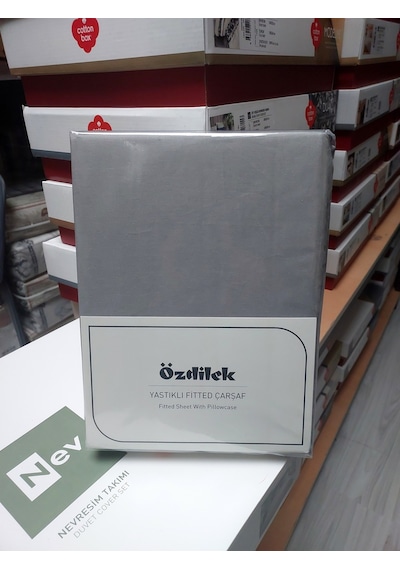 Özdilek Colourist Fitted Çift Kiş. Çarşaf Seti 160x200 Silver Gri Gri