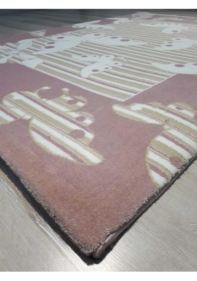 Saray Halı Çocuk Halısı 12616Pembe Kelebek 125X180 Cm