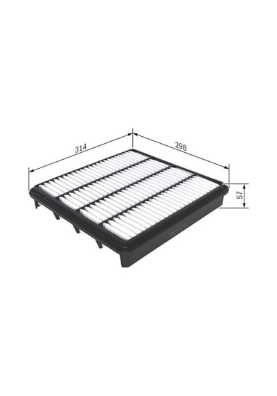 BOSCH F026400226 Hava Filtresi Land Cruiser 08- 4.5 D4D V8