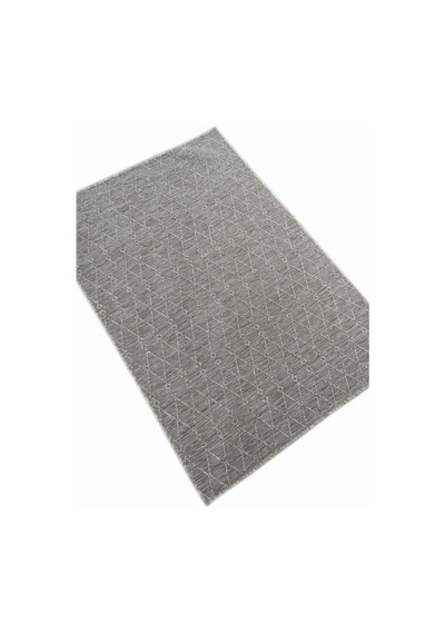 Çam Halı Mono Mn 6046 Bej İskandinav Desenli Örgü Dokuma Kilim - 80x150