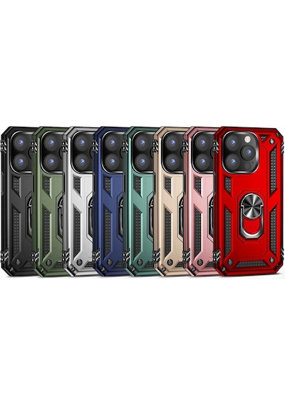 Zeyline Apple Uyumlu iPhone 14 Pro Max Zore Vega Kapak-kırmızı