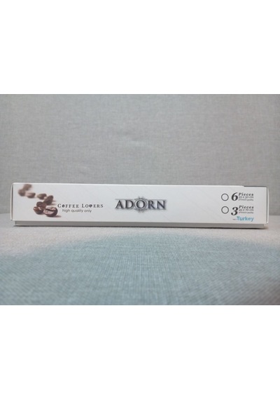 Adorn Coffee Lovers 6'lı Mutfak Havlusu Seti 35x50 Cm Kahverengi - Sarı