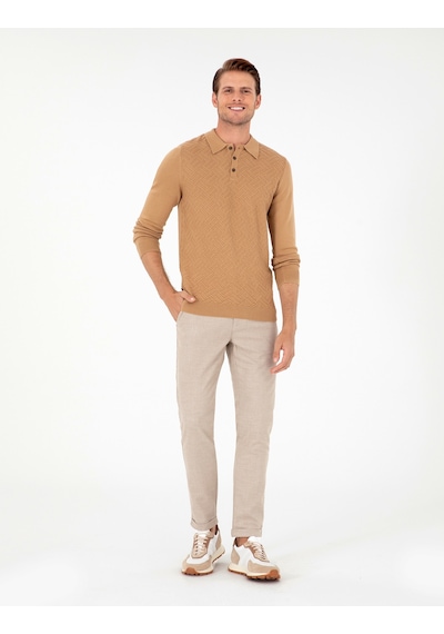 Pierre Cardin Erkek Bej Pantolon Kanvas-chino 50296178-vr011 Bej